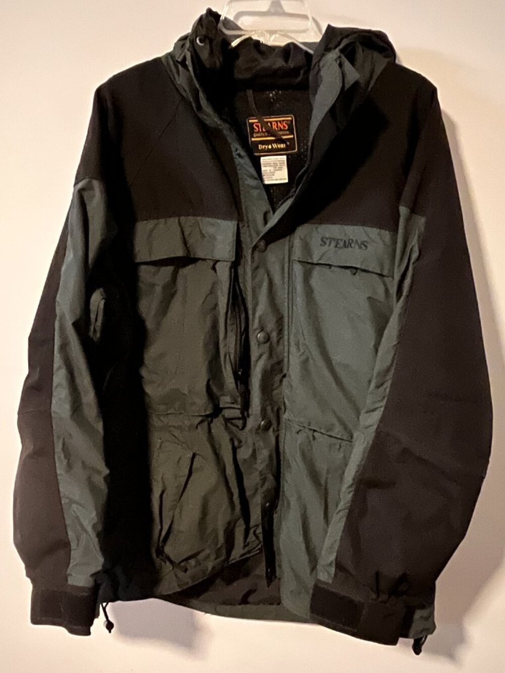 Stearns Dry Wear Men's Hooded Outdoor Utility Jacket Mens Medium Gorpcore